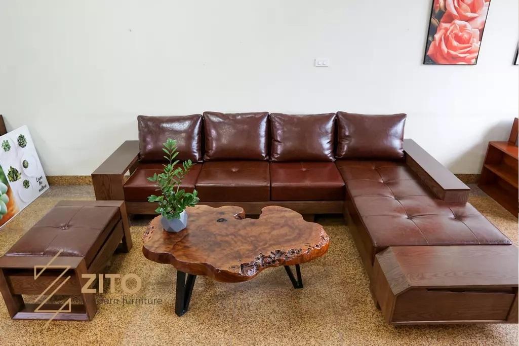 Sofa gỗ chữ L hiện đại ZG 118